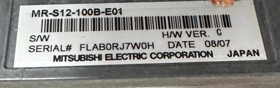 MITSUBISHI MR-S12-100B-E01 SERVO DRIVE