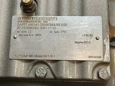 Used SEW-EURODRIVE SAF67AM143DRN80M4/BE1HR Industrial Controls Ohio US | Surplus Asset Holdings #1364197