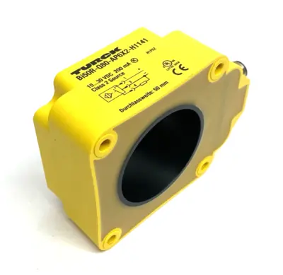 New | in-Stock Turck Inductive Ring Sensor 40mm Tall, 50mm Dia, 1407530 Proximity Sensors Michigan US | Maverick Industrial Sales #1421834