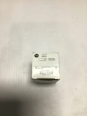 Allen-Bradley 800H-AR2 Push Button Unit Bootless Flush Head Black Cap