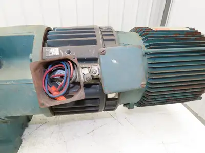 Reliance Master XL Gearmotor 70:1 Ratio 24rpm 3Hp 230/460V 3PH LH 182TC w/Brake