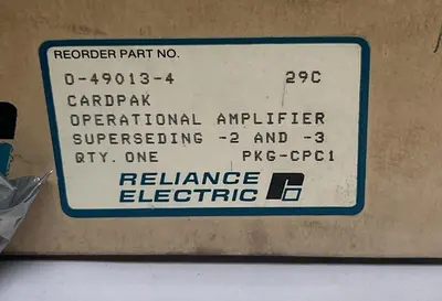 New | in-Stock RELIANCE 0-49013-4 Amplifiers Ohio US | Surplus Asset Holdings #1241564