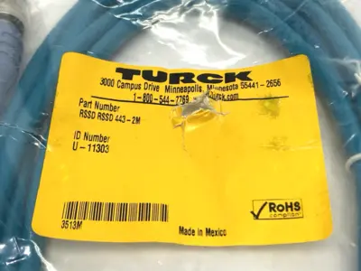 New | in-Stock Turck RSSD RSSD 443-2M, U-11303 Connector Accessories Michigan US | Maverick Industrial Sales #1401431
