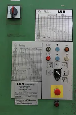 150 Ton x 10 ft LVD Hydraulic Press Brake Model 150JS10 w/ Dynabend Single Axis CNC Back Gauge