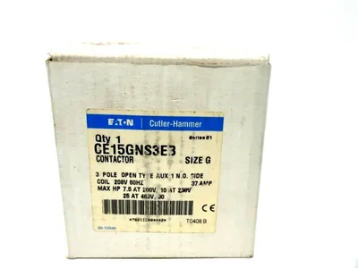 NEW EATON CUTLER HAMMER CE15GNS3EB CONTACTOR SER.B1 SIZE G