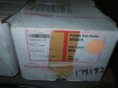 PALLET OF ASSORTED FLOWSERVE REPLACEMENT PARTS