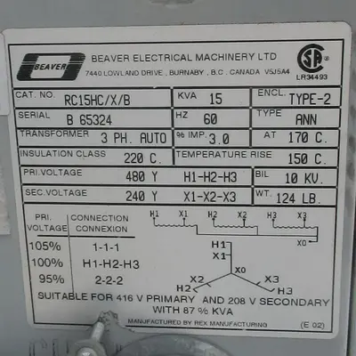 USED BEAVER RC15HC/X/B