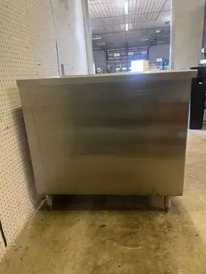Used Falcon Restaurant Supply Used 30"x37" Stainless Work Table 2 Door Cabinet Food Prep Tables Illinois US | Falcon Restaurant Supply #1375147
