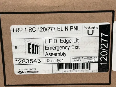 New | in-Stock LITHONIA LRP 1 RC 120/277 EL N PNL Lighting Ohio US | HGR 24 #1292031