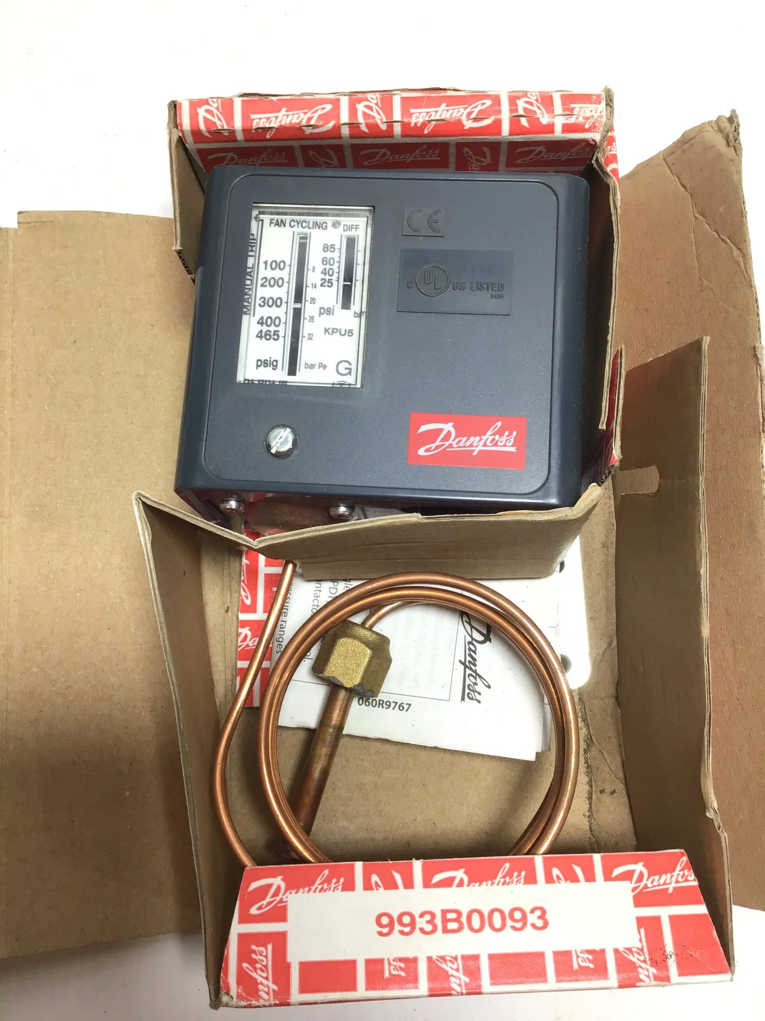 Danfoss 993B0093 – 060R9767 Pressure Control Type KPU5