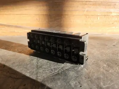 Panel Mount Barrier Terminal Block 2-Row 8-Position 75A