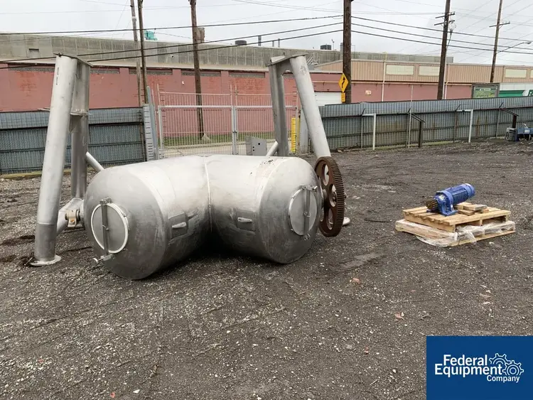Used N/A 60 cu ft Twin Shell Bender, S/S Agitators, Blenders, Mixers Ohio US | Federal Equipment Company #126313