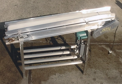 USED STAINLESS FOOD GRADE BELT CONVEYOR STAINLESS CONVEYOR