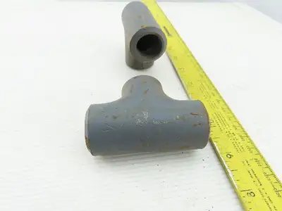 1" Butt Weld Seamless Pipe Fitting TEE Thick Wall Lot Of 2