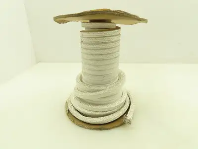 Garlock PTFE Yarn Compression Packing Lattice Braid Filament 3/8" 5888 Type 25'