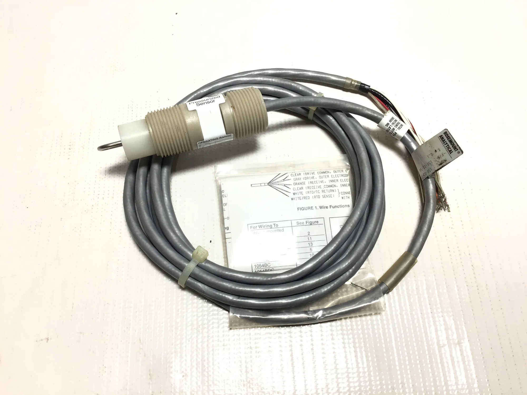 Rosemount 150-03-54 – 150-03-54 Pressurized Sensor Operating Range 175