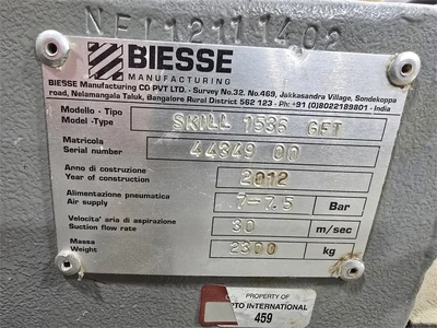 Used 2012 BIESSE SKILL 1536 GFT CNC Routers Illinois US | MachineryMax #1283748