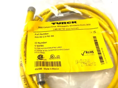 NEW TURCK PICOFAST DOUBLE ENDED CORDSET