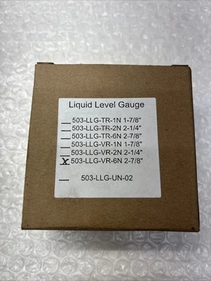**New Liquid Level Gauge Glass Sight ;SZ 2-7/8 IN RS-NTP-503-11G Fast Shipping #