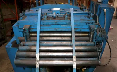 24" COOPER WEYMOUTH 7 ROLL MOTORIZED POWERED COIL STRIP STRAIGHTENER: STOCK #23702