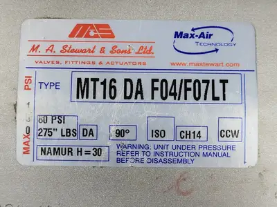 USED MA STEWART MT16 DA F04/F07LT