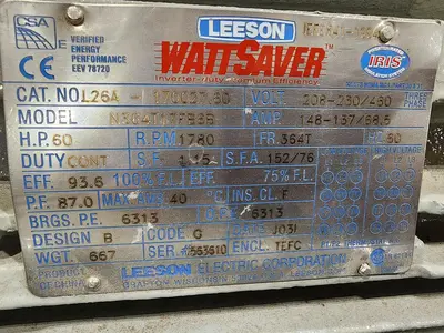 USED LEESON WATTSAVER MODEL: N364T17FB6B