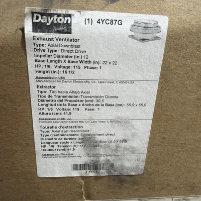 NEW Dayton 4YC87G