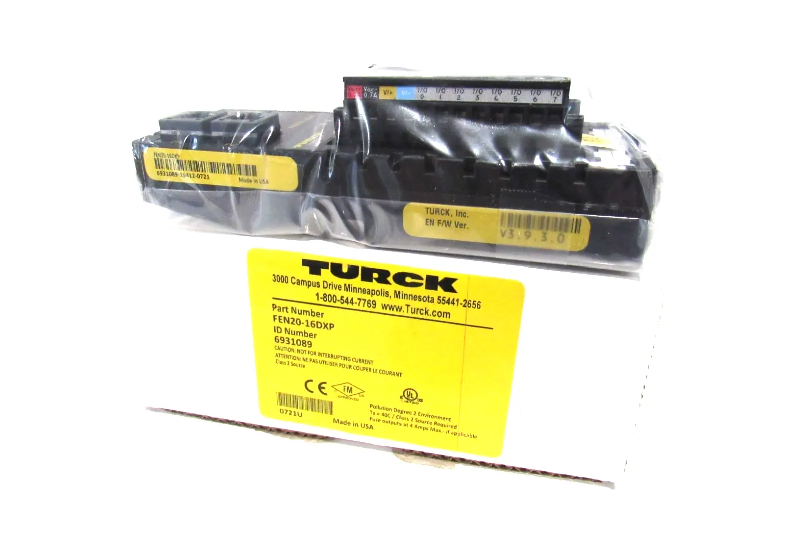NEW TURCK FEN20-16DXP I/O MODULE 6931089 FEN2016DXP