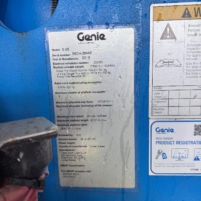 Used 2018 S-65 Genie Telescopic Boom Lifts Florida US | Stack Equipment #1418891