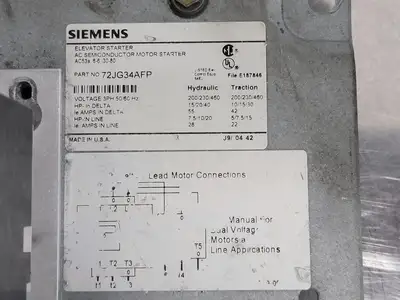 USED SIEMENS 72JG34AFP