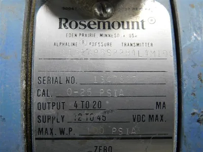 USED ROSEMOUNT ANALYTICAL 1151AP6S22B4L4M1D6