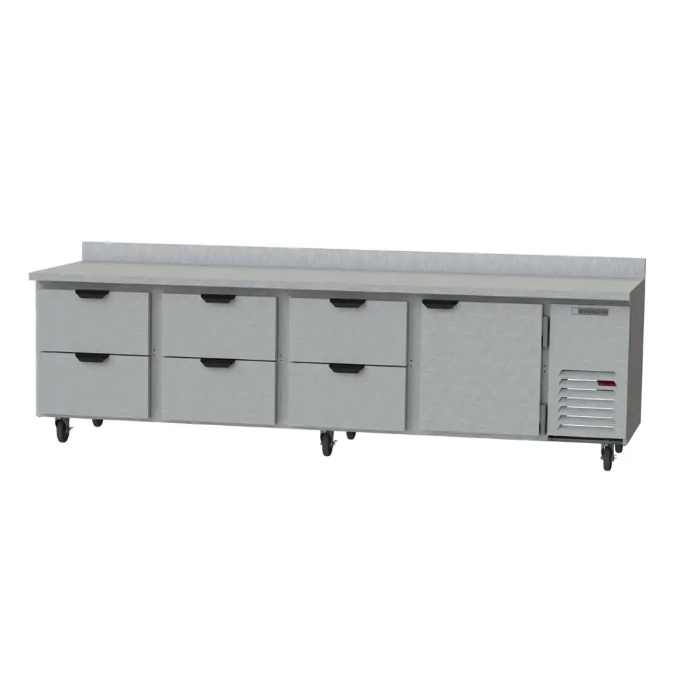 Beverage-Air WTRD119AHC-6 119" Worktop Refrigerator W/ (4) Section, 115v