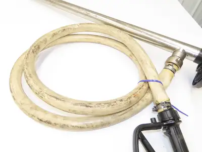 Lutz MD-2 Pneumatic Air Mixer Drum Container Pump 48" Tube w/Hose Niro 41-R DL