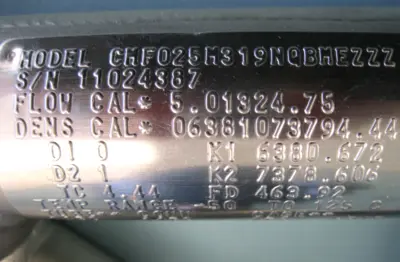 USED Micro Motion CMF025 M319NQBMEZZZ