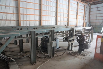 Automated Lumber Handling Tilt Hoist and Material Handling for Planer or Rip Line
