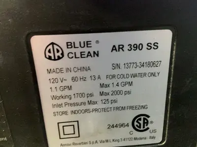 Used BLUE CLEAN AR 390 SS Parts Washers Ohio US | HGR 24 #1404886