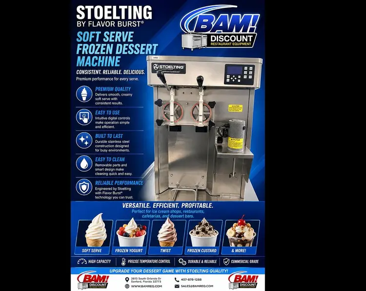 Used STOELTING SF121-3812 Ice Cream Equipment Florida US | BAM Discount Restaurant Equipment #1257209