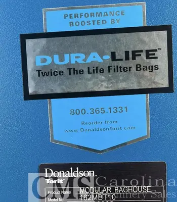 USED DONALDSON TORIT MODULAR BAGHOUSE DUST COLLECTION SYSTEM