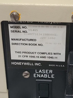 Honeywell U1405 Microtrac UPA Ultrafine Particle Analyzer