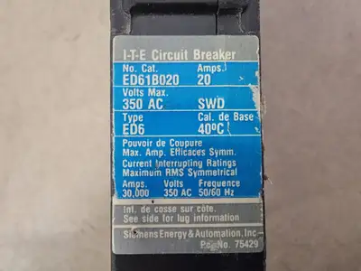 USED SIEMENS ED61B020