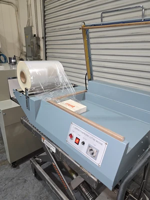 Heat Shrink Tunnel + Manual L-Sealer & Hydraulic Cart–Industrial Packaging Combo
