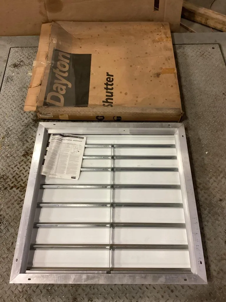Dayton 3C309B 30″ Aluminum Shutter / Louver-NIB
