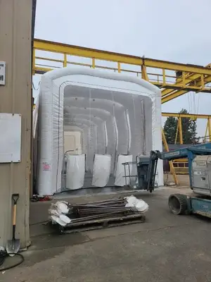 Portable Mobile Paint Booth - 55' x 23'-6" x 22'
