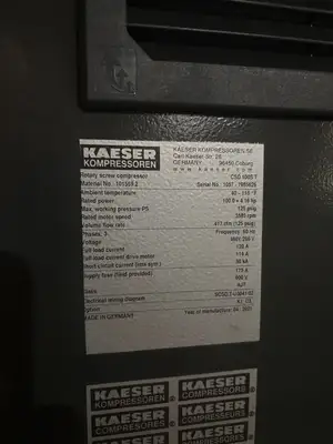CSD 100 ST | Kaeser CSD100ST Rotary Screw Air Compressor, CSD-100S-T, ABT 125, Fault (2021) - For parts or not working
