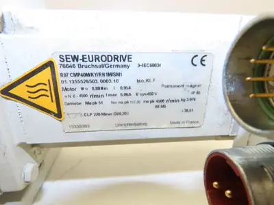 Sew Eurodrive R07 CMP40M/KY/RH1M/SM1 Gearmotor 38.51:1 Reducer 117rpm 51Nm 400v
