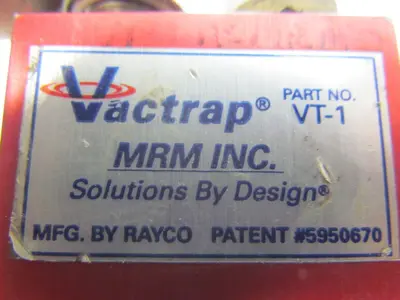 Piab Vactrap VT-1 Vacuum Gripper Suction Cup Assy 3"Cup Pneumatic Check Valve