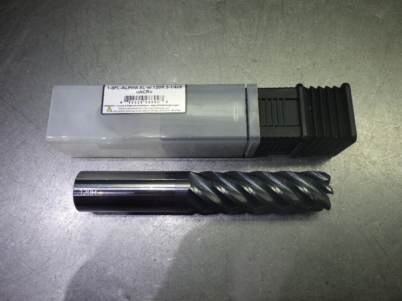 Monster 1" 6 Flute Carbide CR XL Endmill 1" Shank .12" R 292-501267 (LOC572)