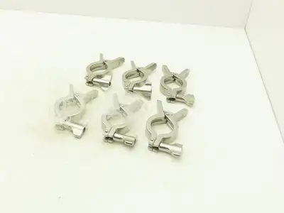 Dixon 13MHHM-Q100150 Squeeze Clamp Sanitary SS 1" to 1-1/2" Pipe Lot of 6