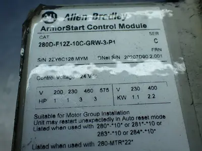 USED ALLENBRADLEY 280DFN10C