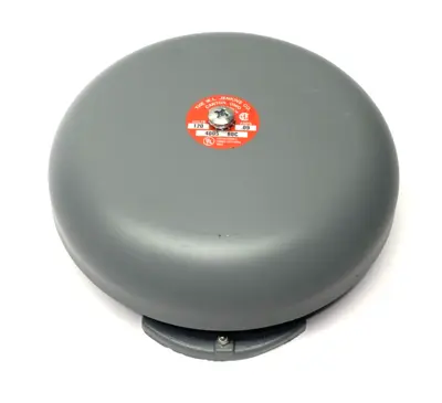 Used W.L. Jenkins Ringing Alarm Bell 10" Gray 60C 120V 0.09A Security & Surveillance Michigan US | Maverick Industrial Sales #1402251